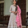 Cotton two piece gown with dupatta will beautiful embroidery - Indian outfit