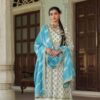 Cotton two piece gown with dupatta with beautiful embroidery- Indian outfit