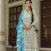 Cotton two piece gown with dupatta with beautiful embroidery- Indian outfit