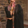 Black Crepe Kurta and Palazzo with Dupatta